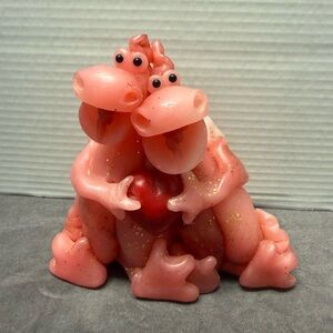 Vintage Northern Lights Candles Pink Dragon Couple Candle